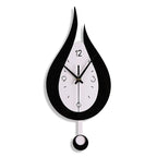 Wall Clock Water Droplet Silent Quartz