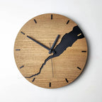Wall Clock Wooden Minimalist 30cm Silent Movement