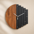 Wall Clock Wooden Minimalist Analogue Display