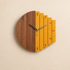 Wall Clock Wooden Minimalist Analogue Display