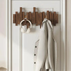 Wall Coat Hook Piano-Inspired Minimalist Walnut & Beech Wood