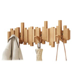 Wall Coat Hook Piano-Inspired Minimalist Walnut & Beech Wood
