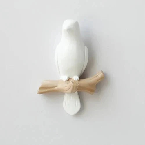 Wall Coat Rack Bird Motif Durable Resin