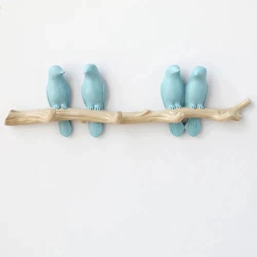 Wall Coat Rack Bird Motif Durable Resin