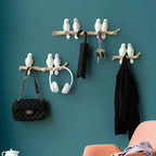 Wall Coat Rack Bird Motif Durable Resin