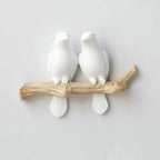 Wall Coat Rack Bird Motif Durable Resin