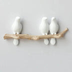 Wall Coat Rack Bird Motif Durable Resin