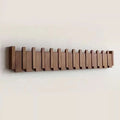 Wall Coat Rack Foldable Hooks Walnut & Beech