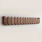 Wall Coat Rack Foldable Hooks Walnut & Beech