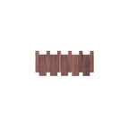 Wall Coat Rack Foldable Magnetic Hooks Beech & Walnut