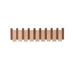 Wall Coat Rack Foldable Magnetic Hooks Beech & Walnut