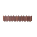 Wall Coat Rack Foldable Magnetic Hooks Beech & Walnut