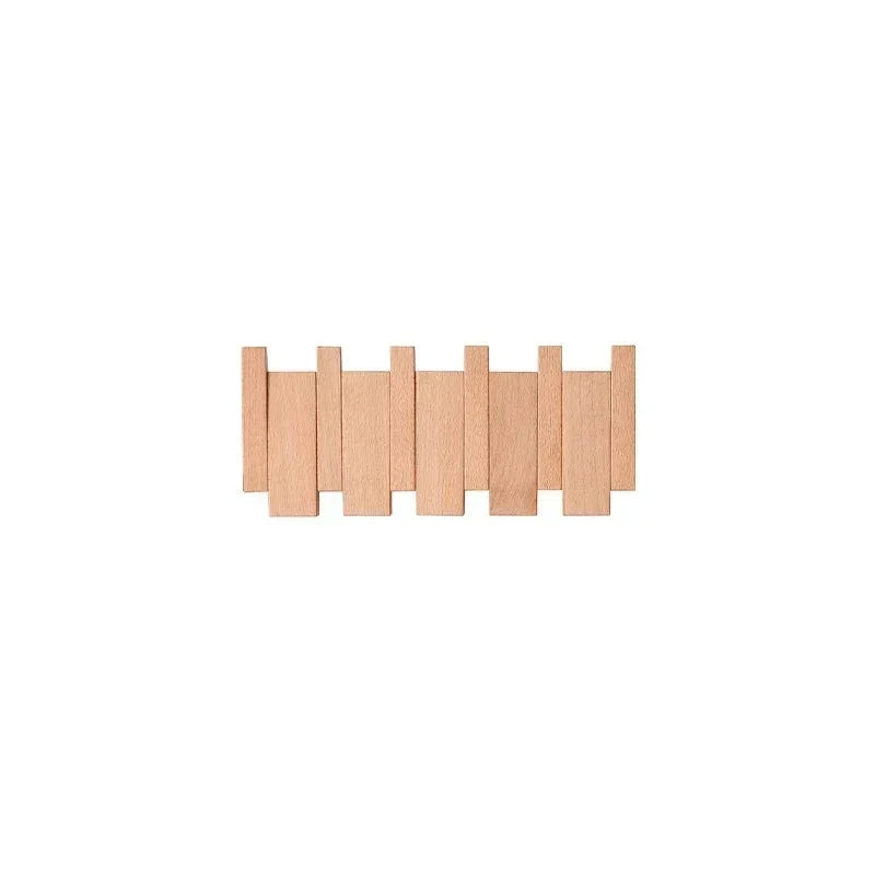 Wall Coat Rack Magnetic Foldable Hooks FSC Wood