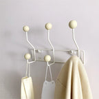 Wall Coat Rack Mid-Century 3 Or 4 Double Hooks