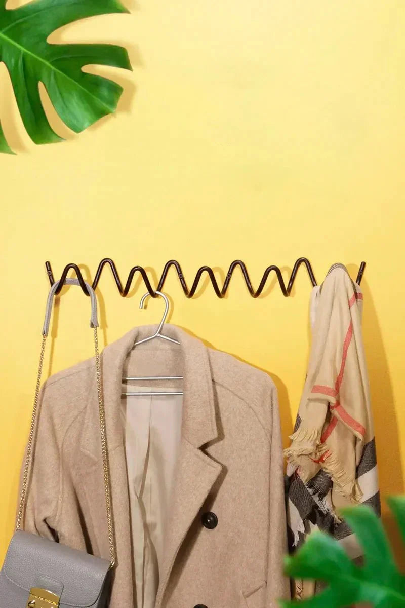 Wall Coat Rack Minimalist Powder-Coated Metal