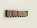 Wall Coat Rack Piano-Inspired Solid Wood Multiple Hooks