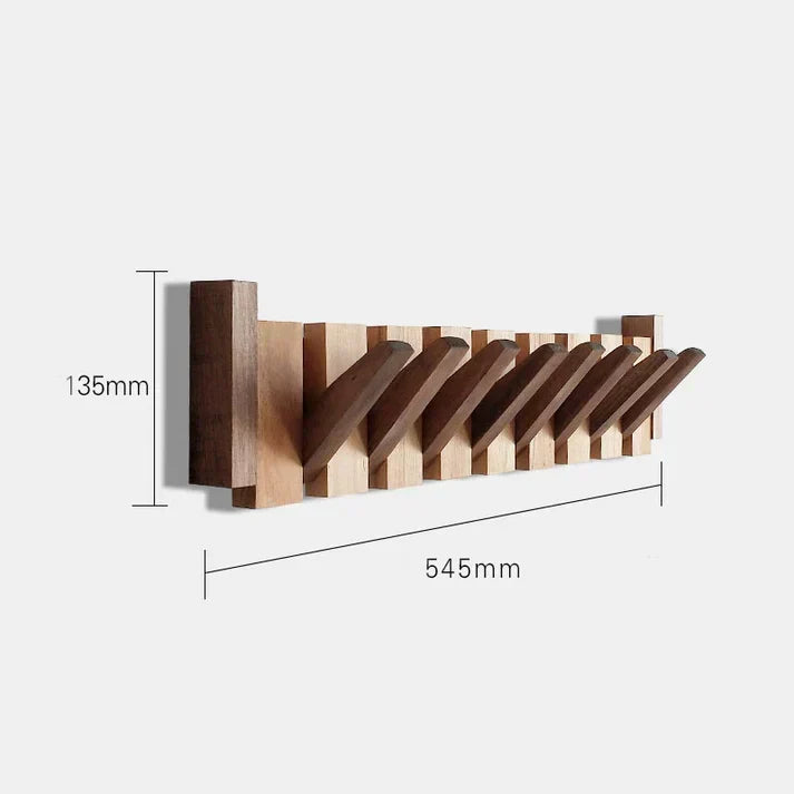 Wall Coat Rack Piano Keys Design Walnut & Beech
