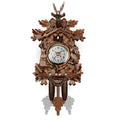 Wall Cuckoo Clock Handcrafted Wooden Musical Swinging Pendulum
