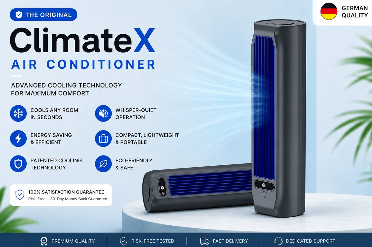 Wall & Desk Fan Bladeless Rechargeable 12-Hour Runtime