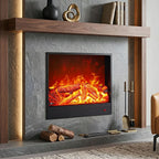 Wall Electric Fireplace 3D LED Flame Remote Control
