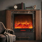 Wall Electric Fireplace 3D LED Flame Remote Control