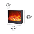 Wall Electric Fireplace 3D LED Flame Remote Control