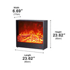 Wall Electric Fireplace 3D LED Flame Remote Control