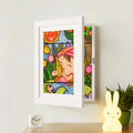 Wall Frame Hidden Storage Holds 150 Drawings