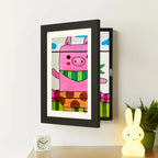 Wall Frame Hidden Storage Holds 150 Drawings