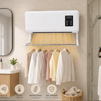 Wall Heater 1500W Fold-Out Drying Rack Remote Control