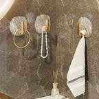 Wall Hook Acrylic Gold Waterproof Self-Adhesive