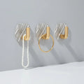 Wall Hook Acrylic Gold Waterproof Self-Adhesive