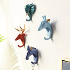 Wall Hook Animal Head Resin Pre Drilled