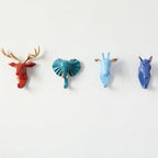 Wall Hook Animal Head Resin Pre Drilled