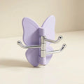 Wall Hook Butterfly Rotatable No-Drill Self-Adhesive