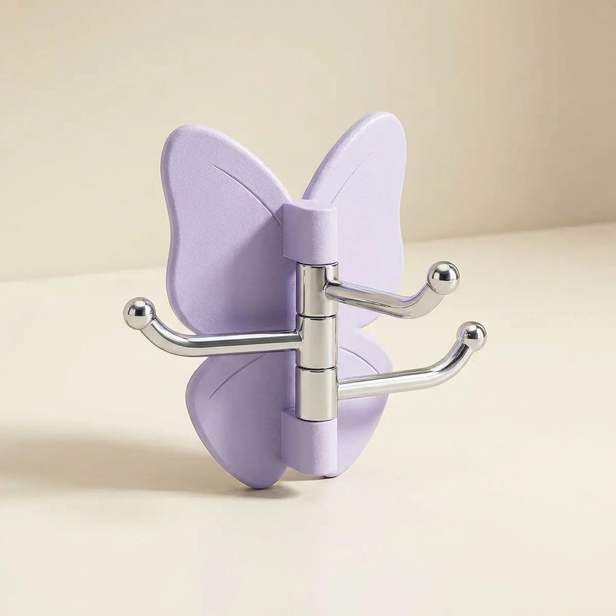 Wall Hook Butterfly Rotatable No-Drill Self-Adhesive
