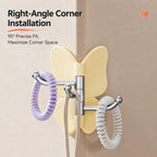Wall Hook Butterfly Rotatable No-Drill Self-Adhesive