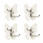 Wall Hook Butterfly Rotatable No-Drill Self-Adhesive