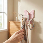 Wall Hook Butterfly Rotatable No-Drill Self-Adhesive