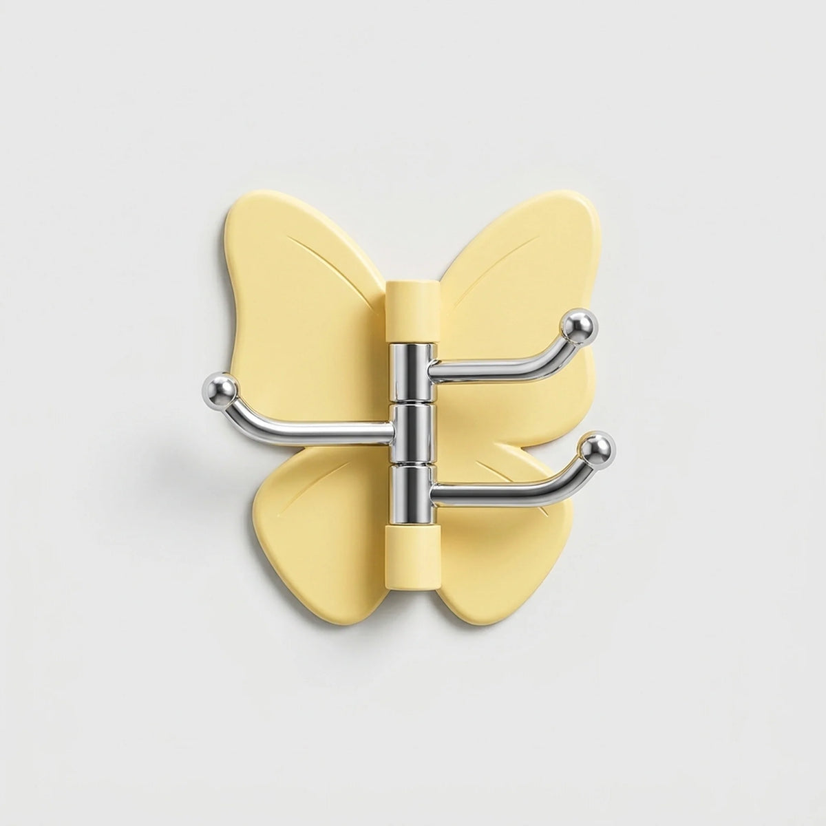 Wall Hook Butterfly Rotatable No-Drill Self-Adhesive