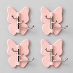 Wall Hook Butterfly Rotatable No-Drill Self-Adhesive