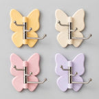 Wall Hook Butterfly Rotatable No-Drill Self-Adhesive
