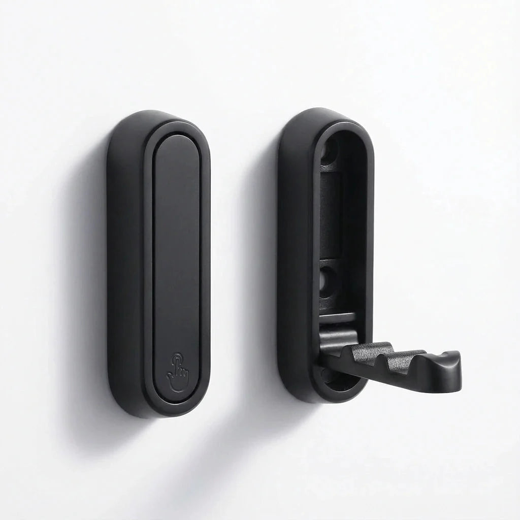 Wall Hook Fold-Flat Zinc Alloy Brushed Finish 18 kg