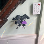 Wall Hook Gothic Hand Matte Black Resin
