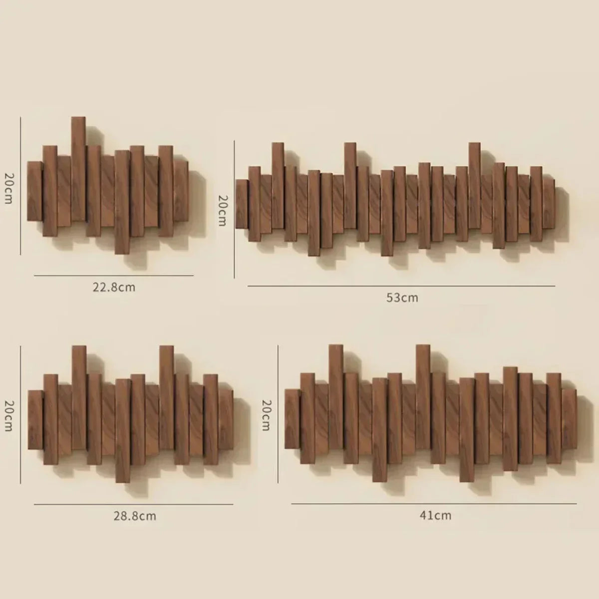 Wall Hook Piano Wood Minimalist Multi-Hook