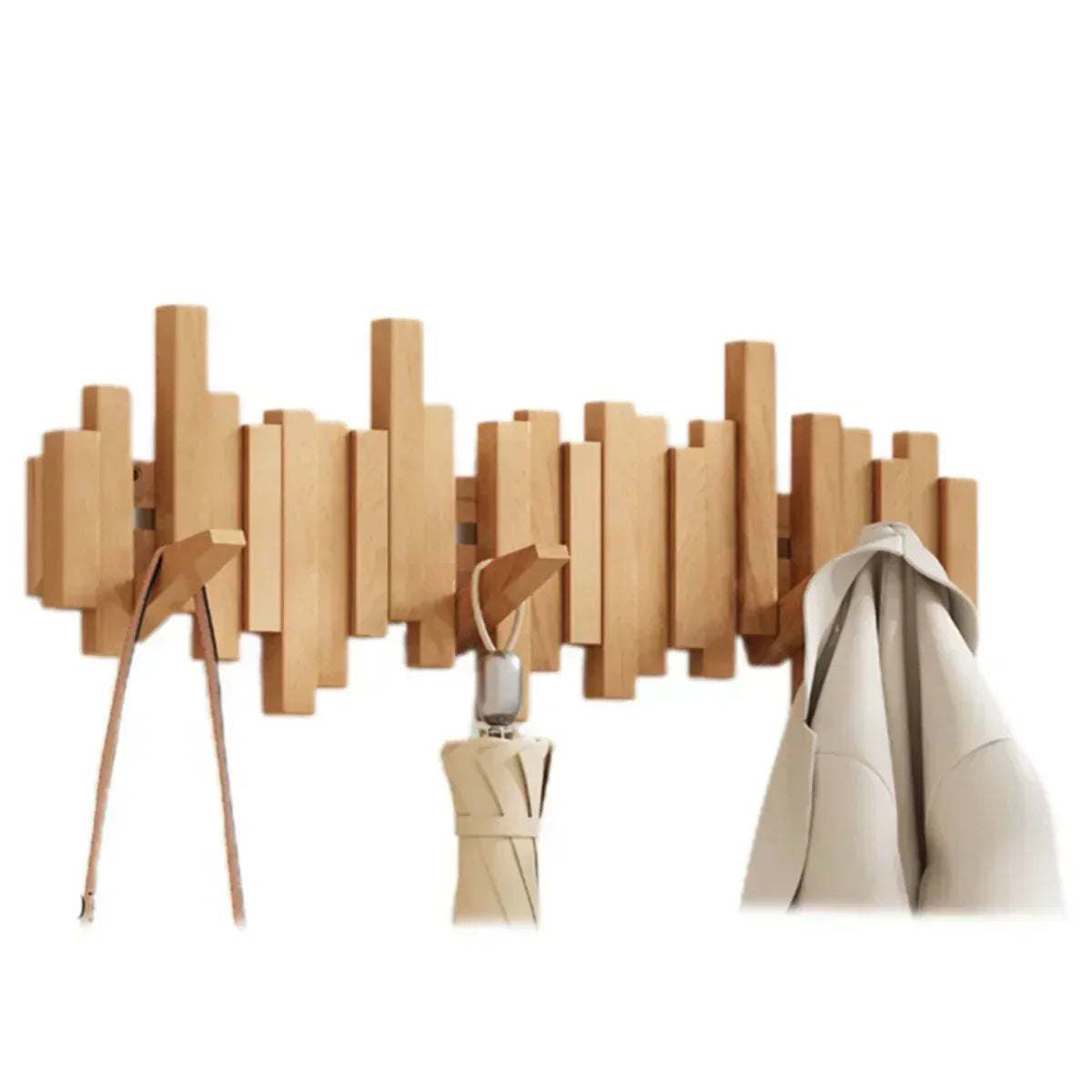 Wall Hook Piano Wood Minimalist Multi-Hook