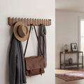 Wall Hook Rack Foldable Space-Saving Walnut & Beech