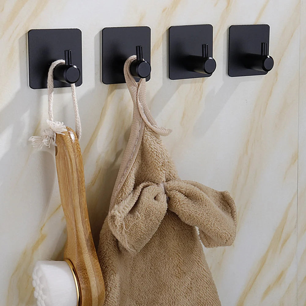 Wall Hook Self Adhesive Stainless Steel No Drill