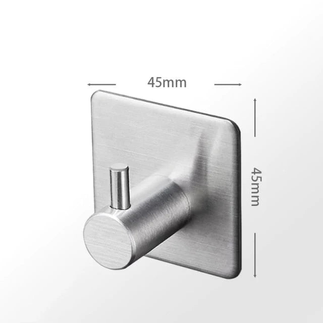 Wall Hook Self Adhesive Stainless Steel No Drill
