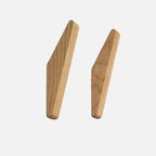 Wall Hook Set of 2 Natural Wood Hand-Polished